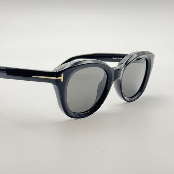 Tom Ford Sunglasses Nika-02 TF1344 01A Black Round Frame Gray Lens 49-20-140 New main image 15